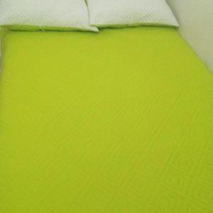 Acolchado Doble Faz Ultrasonido Blanco – Verde Limón